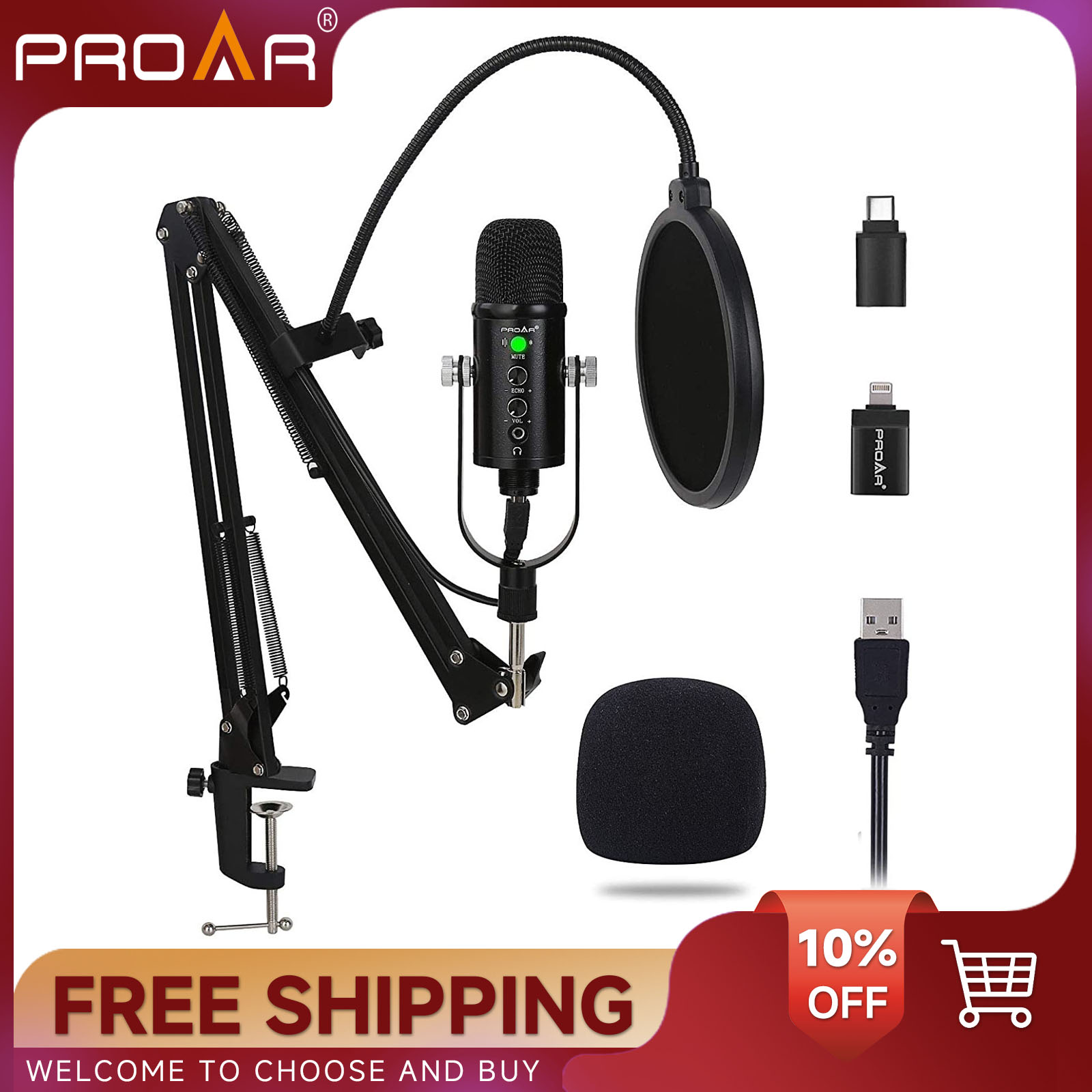 Pc Gaming Youtuber - BM86 USB Condenser Microphone PC Gaming