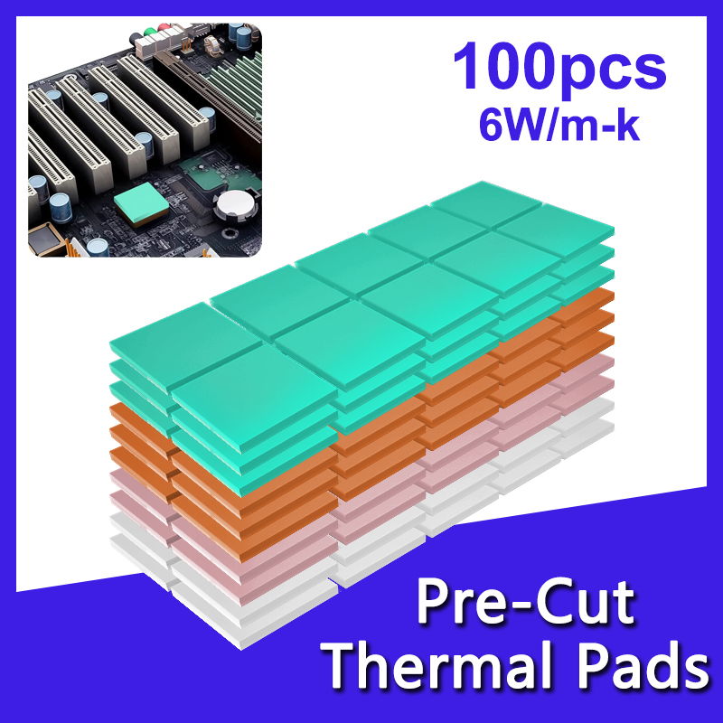M.2 Ssd Heatsink - 100-Pack Thermal Conductive Silicone Pads M.2