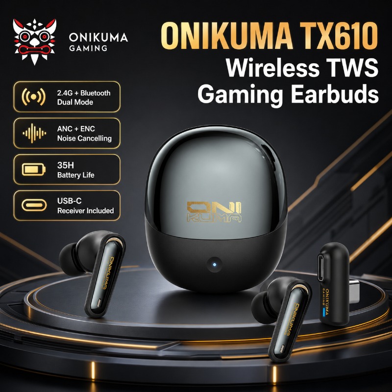Pc Gaming Apple - ONIKUMA TX610 Wireless Gaming Earbuds Dual