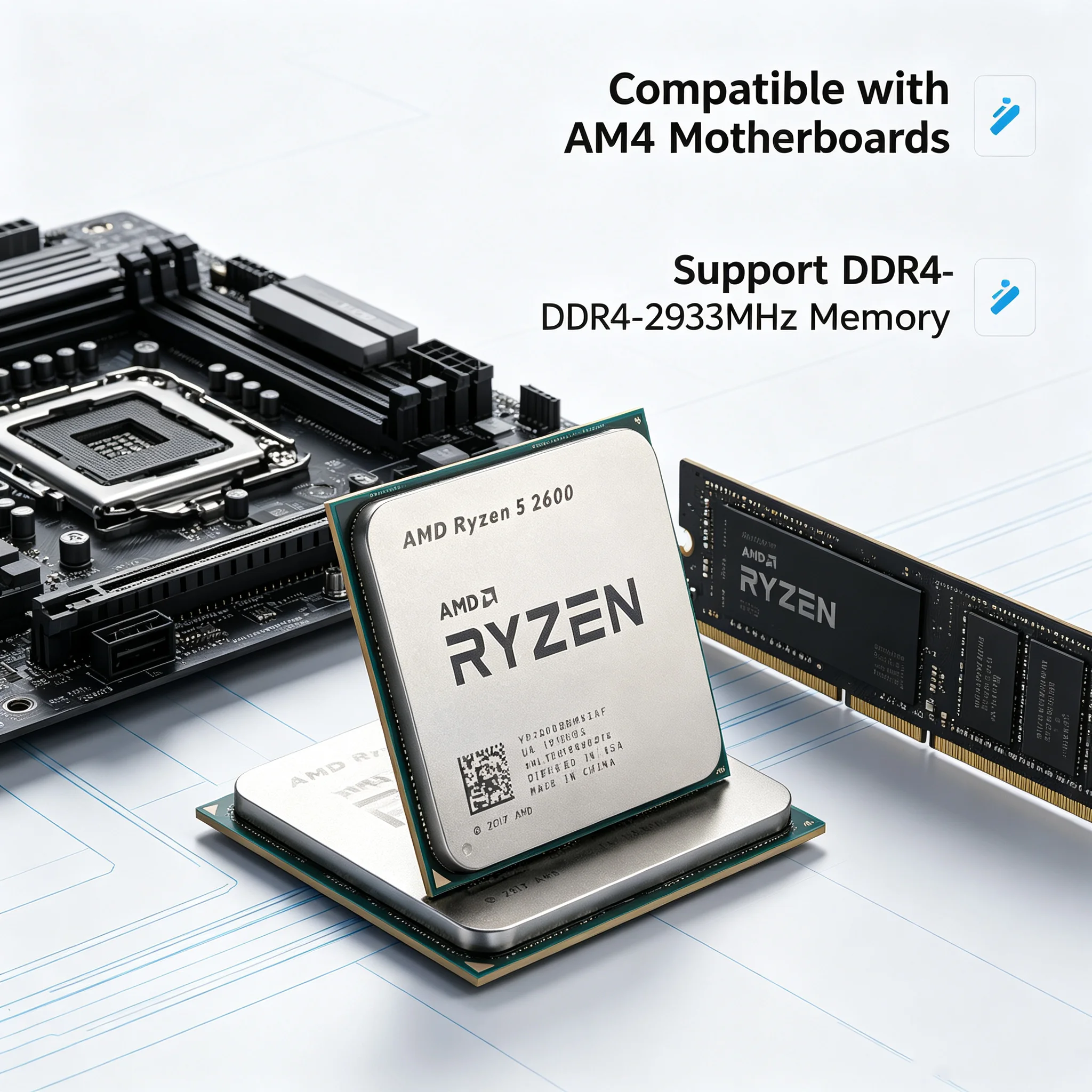 Pc Gaming Ryzen 5 - AMD Ryzen 5 2600 Processor 3.4GHz