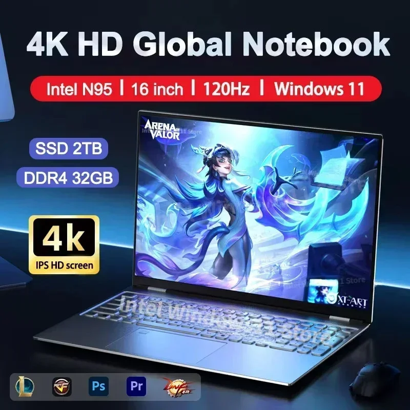 Pc Gaming Second - NEW Laptop Intel N95 4K HD