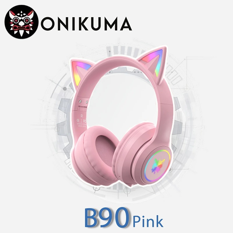 Onikuma B90 Pink Cat Ear Gamin - Pc Gaming Apple 评论和价格