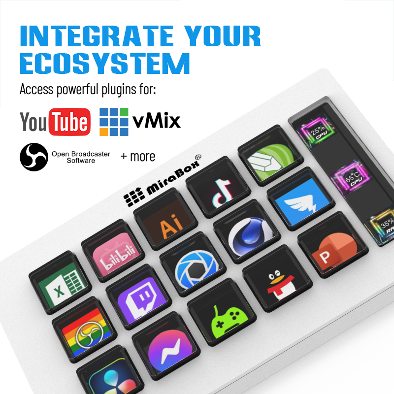 Mirabox 293S Stream deck 10 LC - Stream Deck 评论和价格