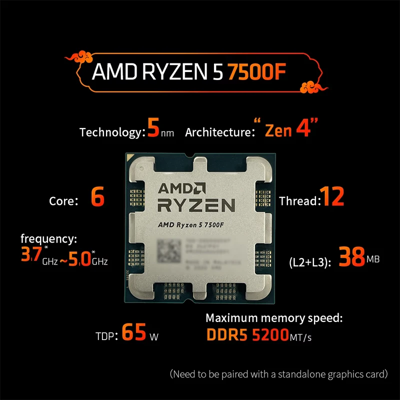 AMD Ryzen 5 7500F AM5 5nm Gami - Pc Gaming Ryzen 5 评论和价格