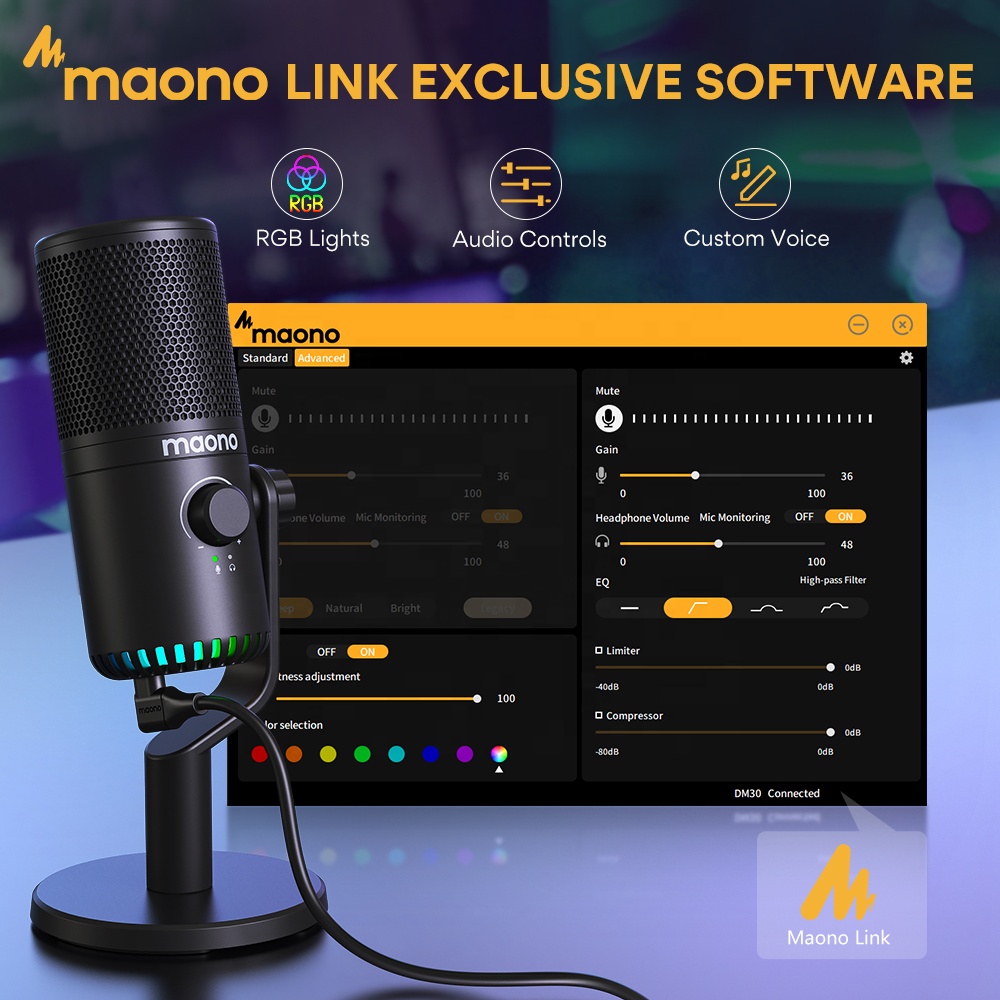 MAONO PC Programmable RGB Gami - Pc Gaming Youtuber 评论和价格