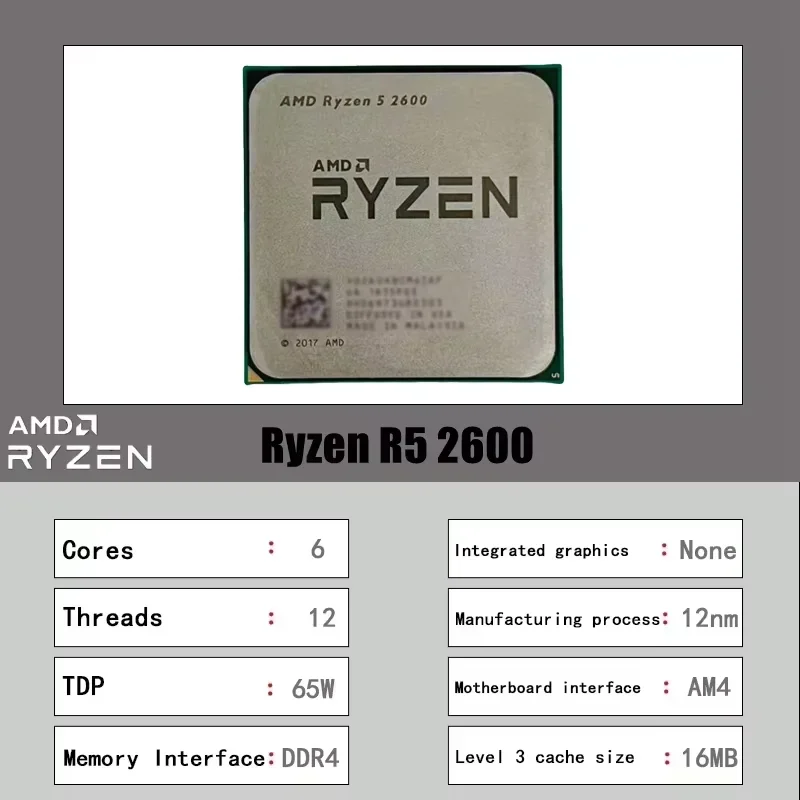 AMD Ryzen 5 2600 16MB L3 Cache - Pc Gaming Ryzen 5 评论和价格
