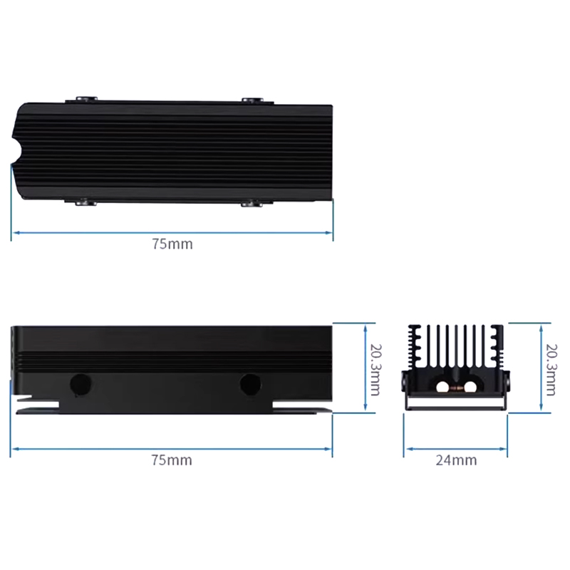 SSD-V3 M.2 NVMe 2280 SSD Heats - M.2 Ssd Heatsink 评论和价格
