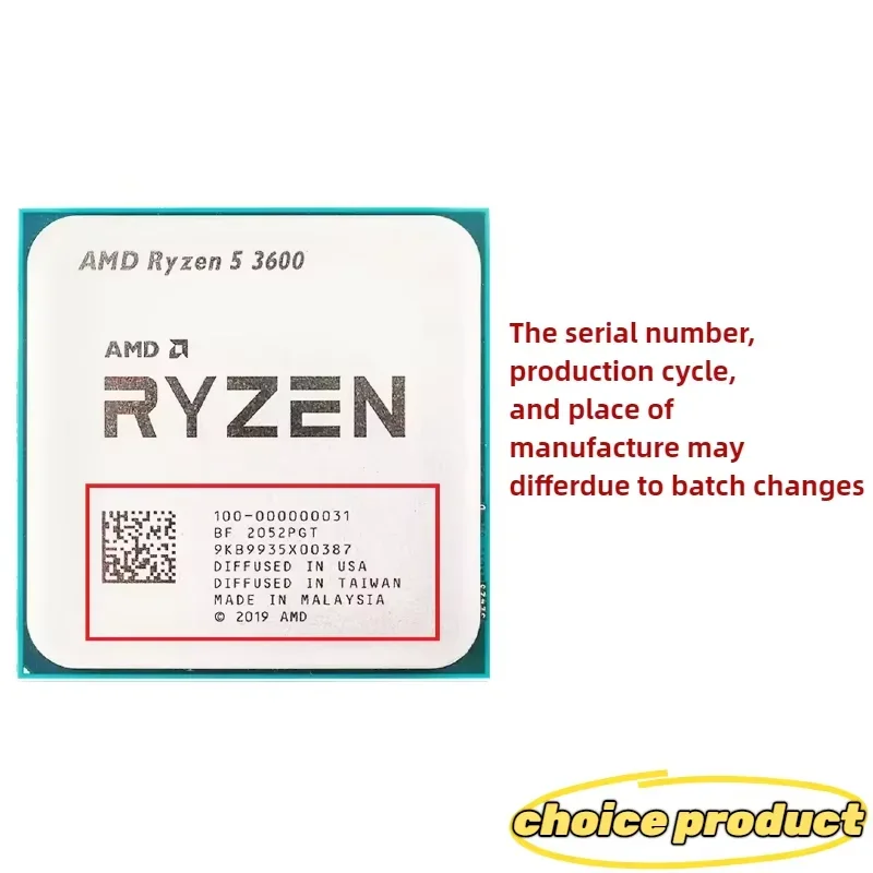 AMD Ryzen 5 3600 R5 3600 Deskt - Pc Gaming Ryzen 5 评论和价格