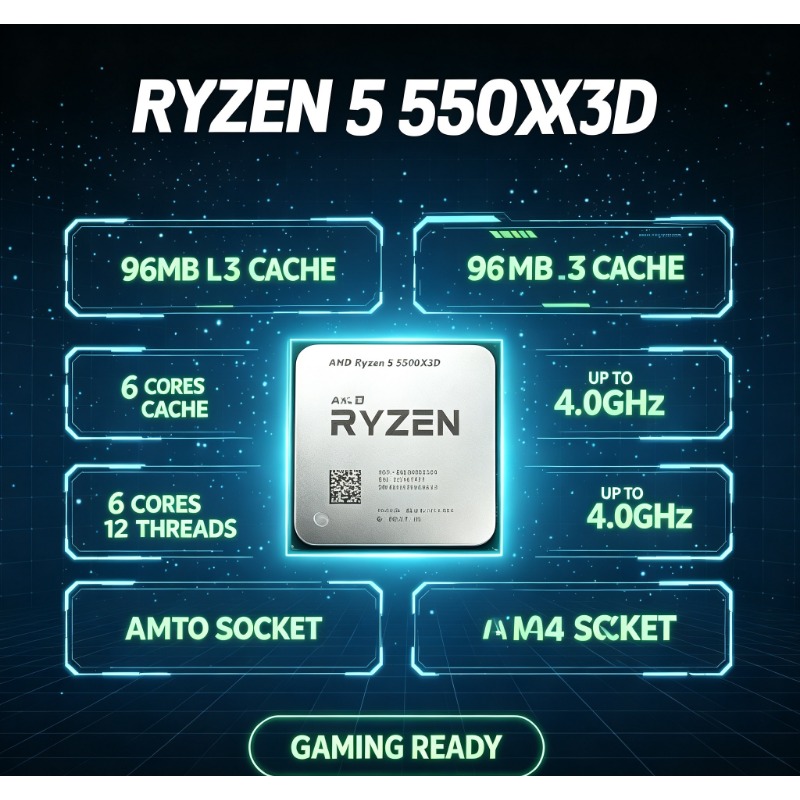 AMD Ryzen 5 5500X3D DIY Gaming - Pc Gaming Ryzen 5 评论和价格