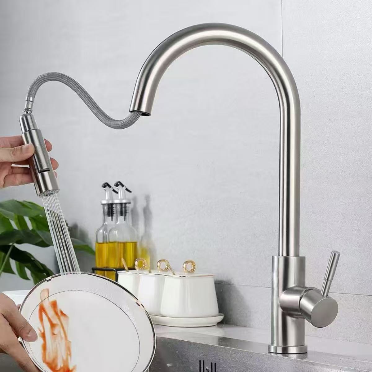 Kitchen Faucet Flexible Pull O - Stream Deck 评论和价格