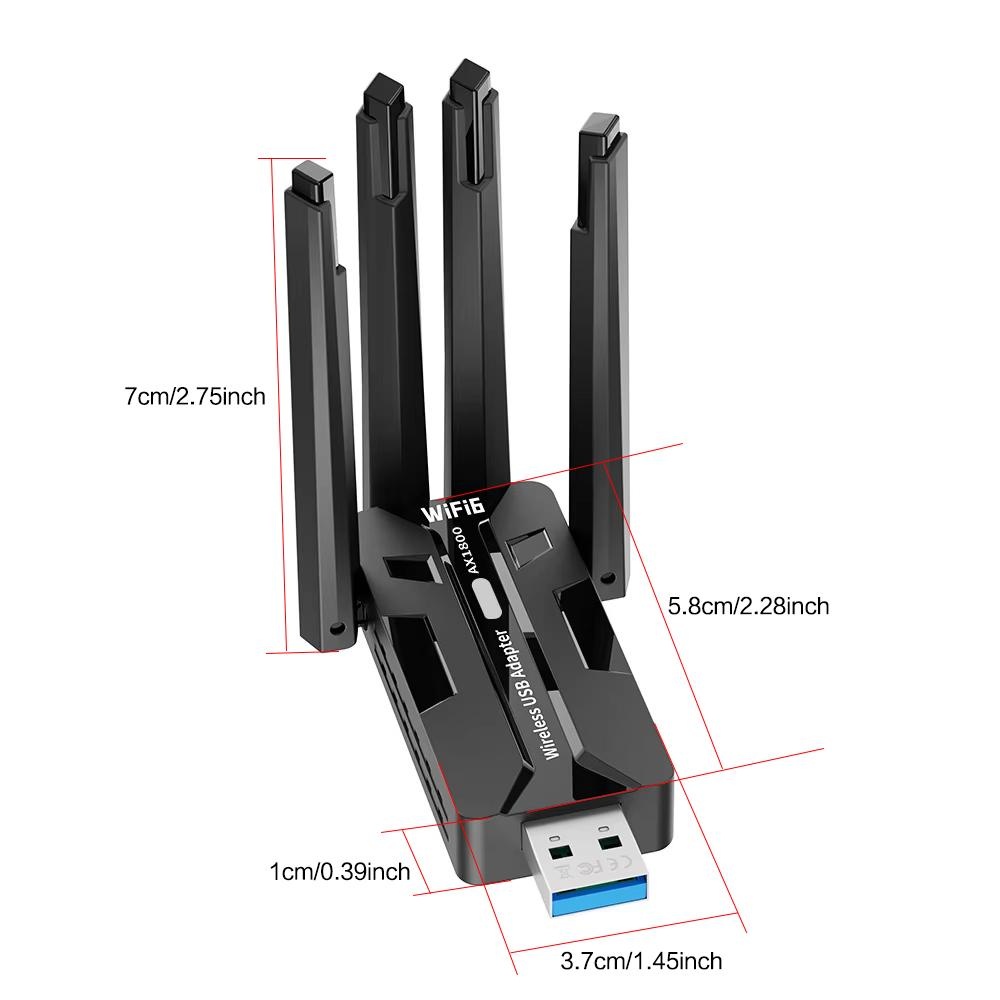 WiFi 6 USB 3 0 Adapter 1800 Mb - Pc Gaming Second 评论和价格